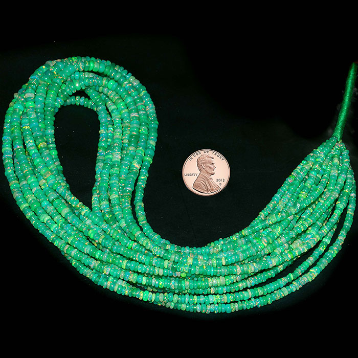 huge collection of Green Opal Plain Beads Strands exporters