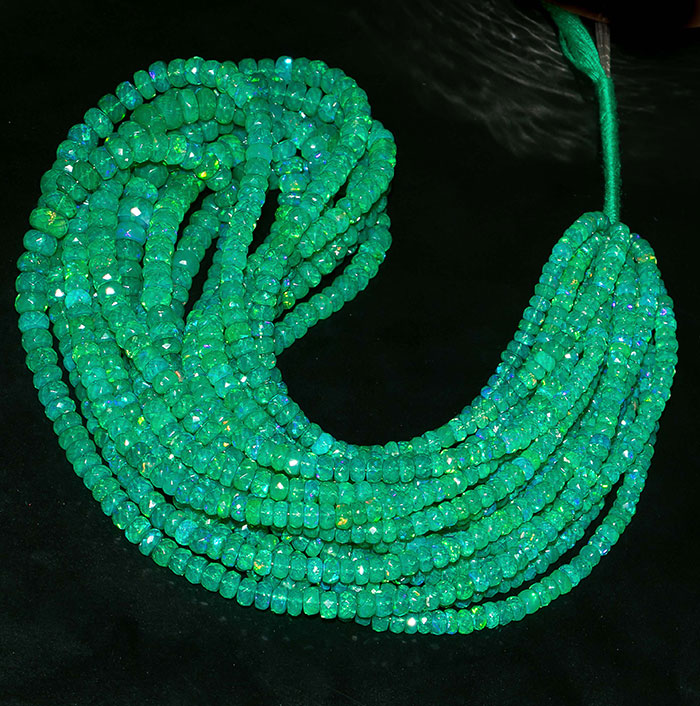 best deals Green Opal Faceted Beads Strands suppliers