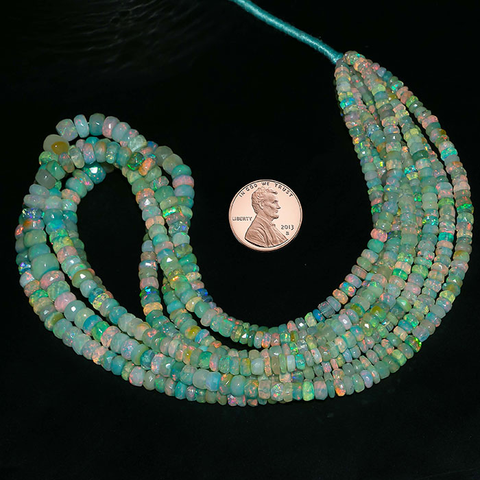 buy online Green Opal Faceted Beads Strands manufacturer