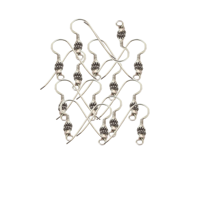 Online Solid Sterling Silver Earring Hook | 925 Silver Earring Hook |