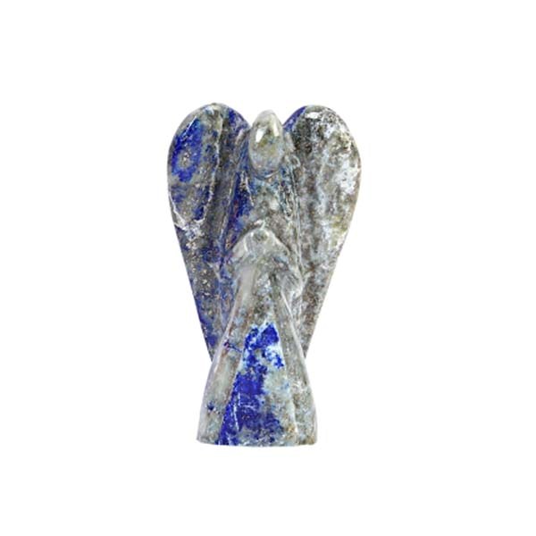 Natural Lapis Lazuli Gemstone Peace Angel Pocket Guardian Angel