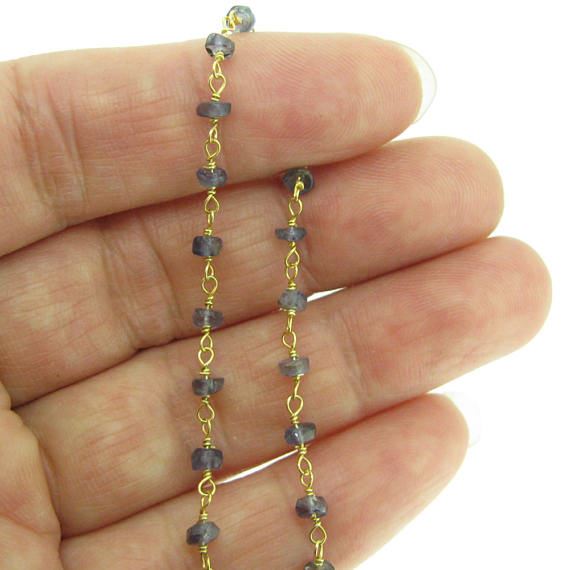 Wholesale Supplier Of Iolite Rosary Chain