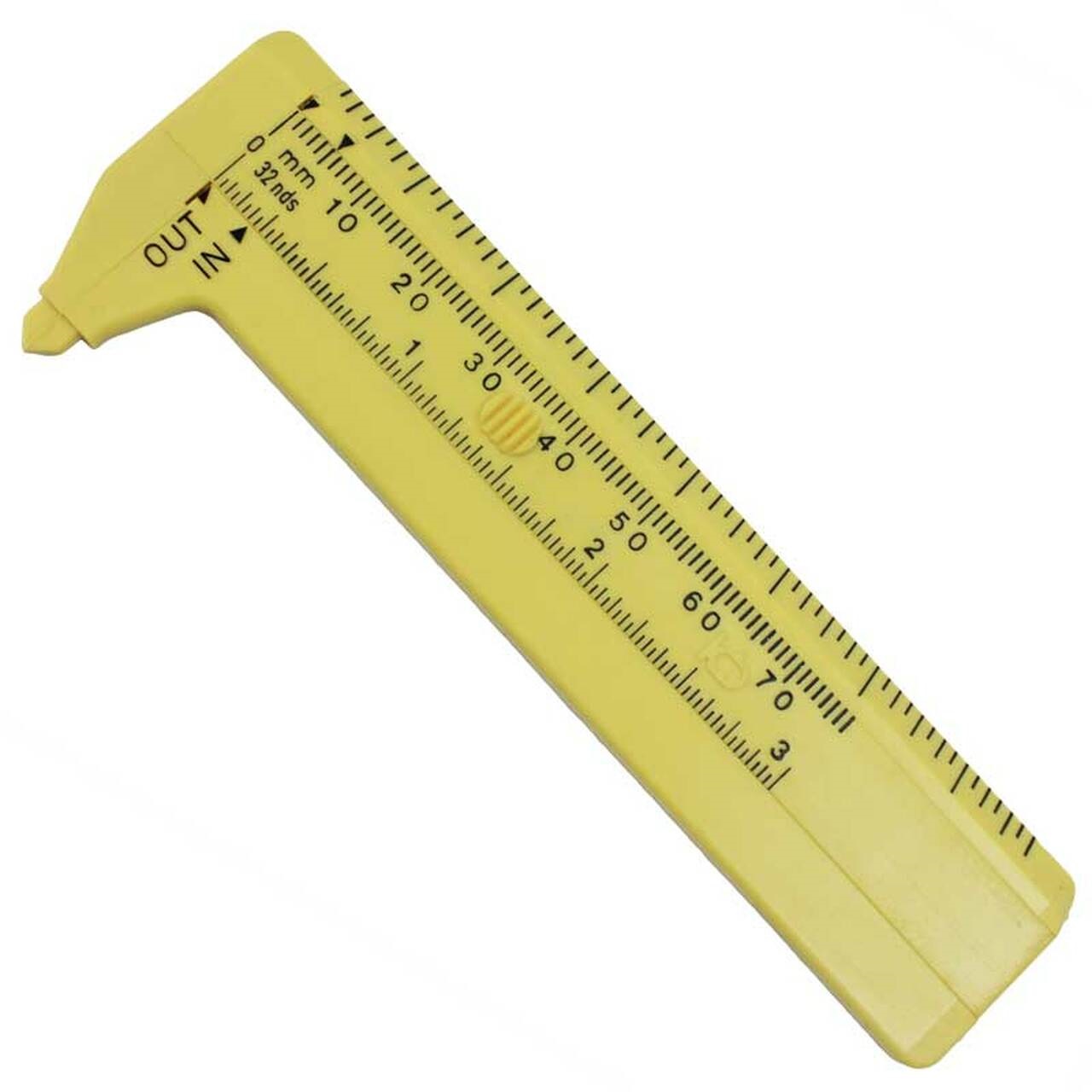 Alloy Mini Brass Sliding Pocket for Jewelry Gauge |Metal Double Scale Retro Gauge|