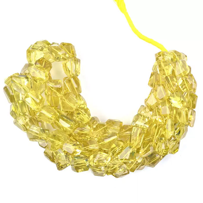 wholesale Lemon Quartz Faceted Beads Strands for necklace