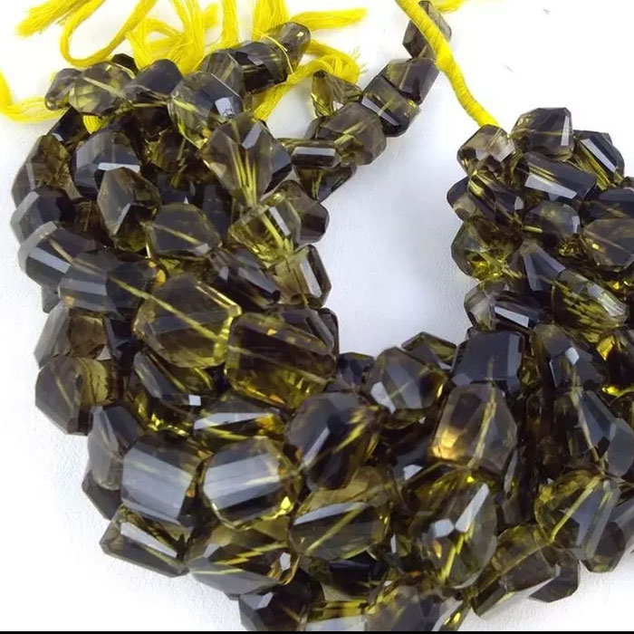 wholesaler of Lemon Quartz Faceted Beads Strands for mala