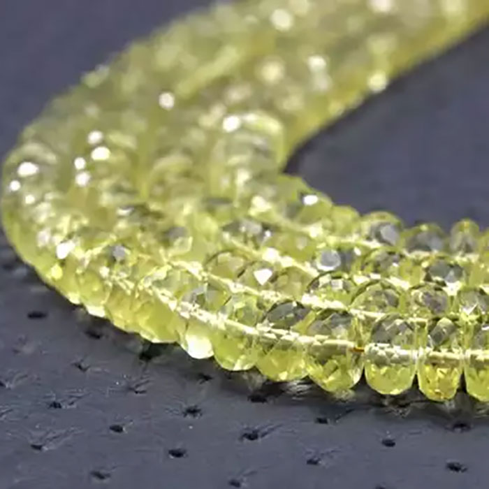 best buy Lemon Quartz Faceted Beads Strands for necklace