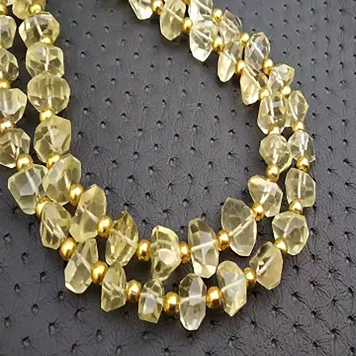 best quality Lemon Quartz Faceted Beads Strands manufacturer