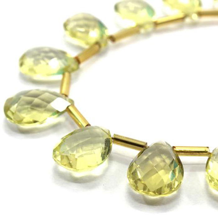 stunning Lemon Quartz Faceted Beads Strands wholesale price