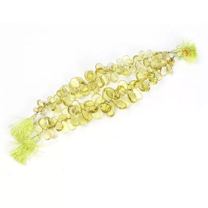 online selection of Lemon Quartz Faceted Beads Strands for mala