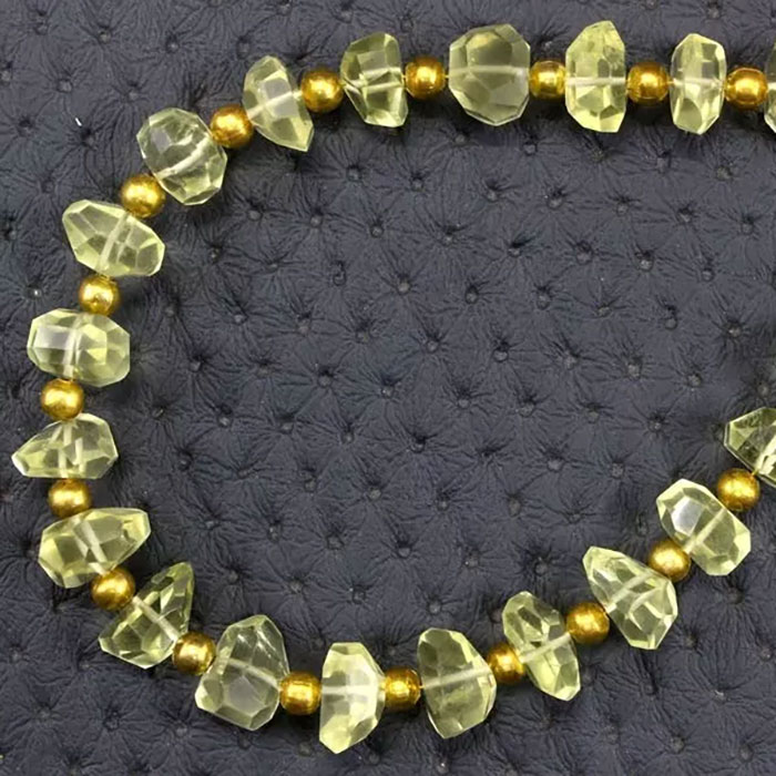 wholesale Lemon Quartz Faceted Beads Strands for necklace