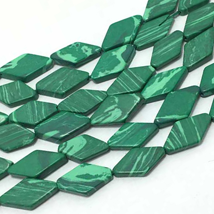 suppliers of Malachite PLAIN Beads Strands at best price