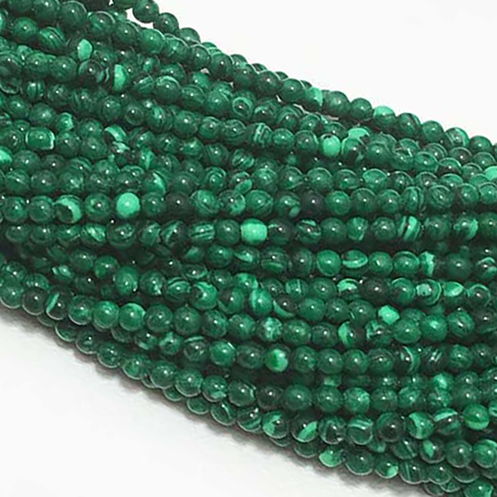 huge collection of Malachite Plain Beads Strands exporters