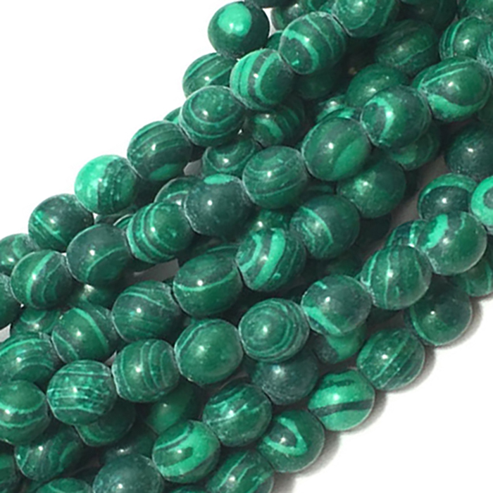 loose Malachite Plain Beads Strands suppliers