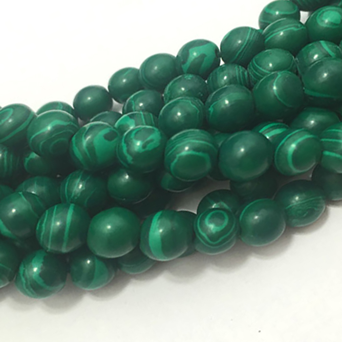 stunning Malachite Plain Beads Strands wholesale price