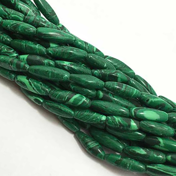 awesome look Malachite Plain Beads Strands mala