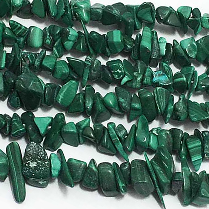 wholesaler of Malachite Uncut Beads Strands for mala