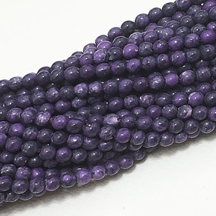 wholesaler Sugilite Plain Round 2mm to 3mm Beads