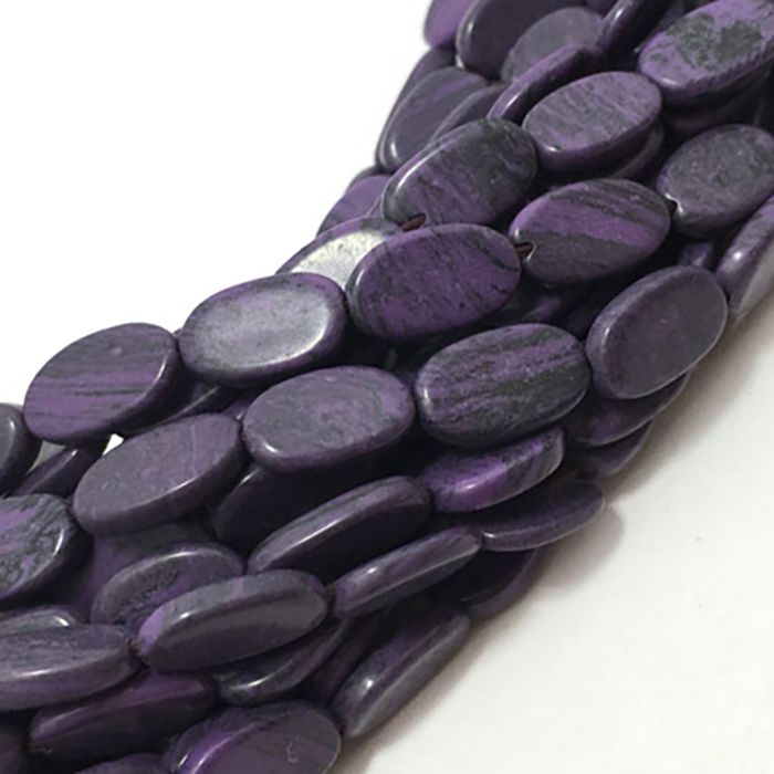 Online Sugilite Plain Oval 9mm to 12mm Beads