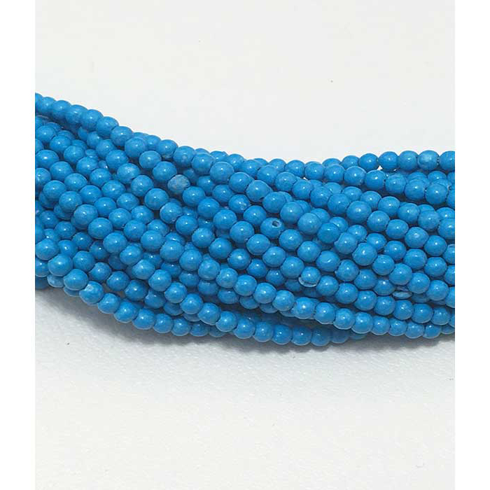 Stunning Turquoise Plain Round 2MM To 3MM Beads
