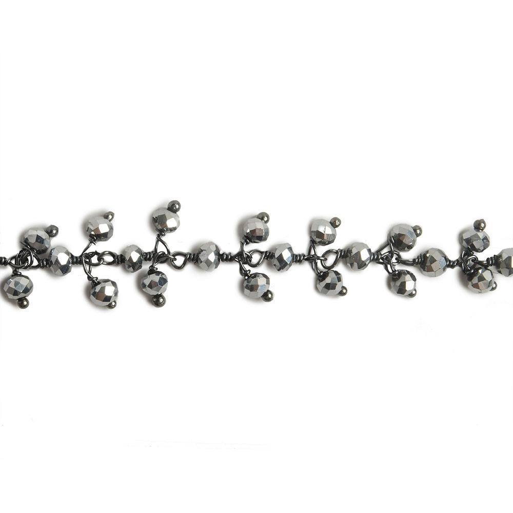 Online Wholesaler Of Metallic Crystal Rondell Chain