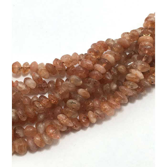 Sun Stone Plain Rondell 4.5mm to 5mm Beads