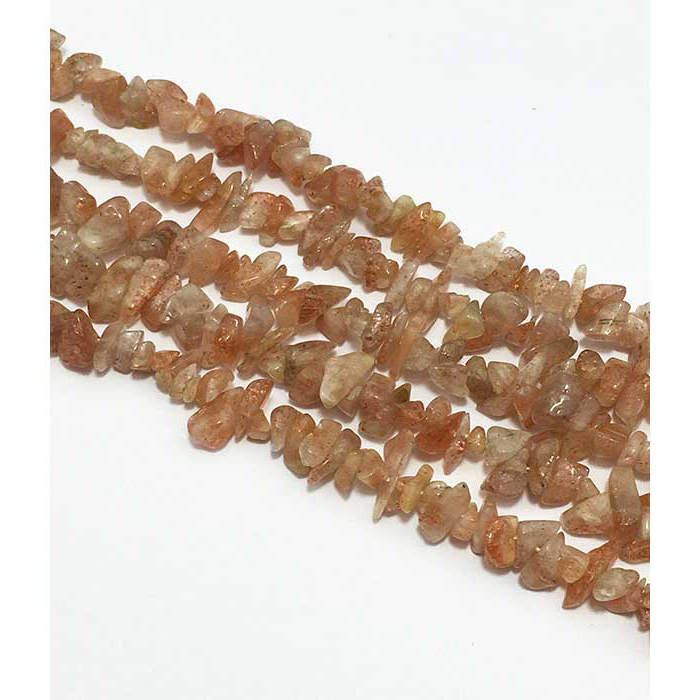 Sun Stone Uncut Chips Uneven Beads