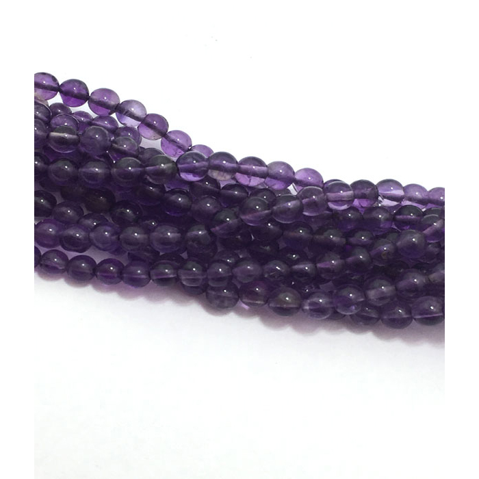 wholesaler African Amethyst Plain Round 2MM to 3MM Beads