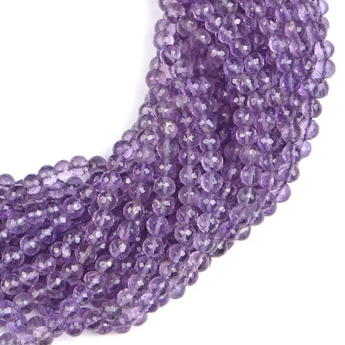 world wide Amethyst Round Beads Strand exporters