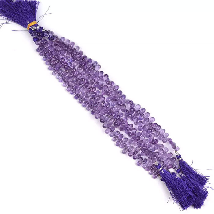 wholesale Amethyst Drop Beads Beads Strand for necklace