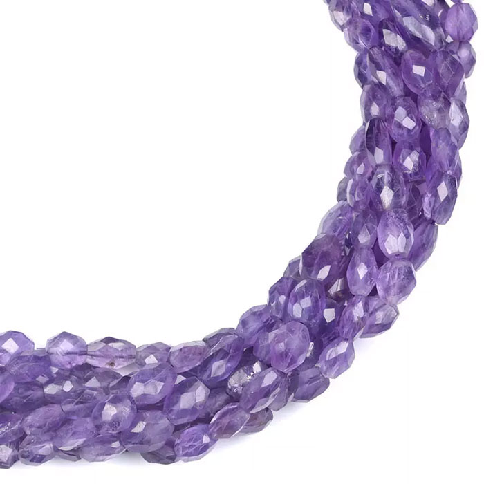 hand made Amethyst Oval Beads Strand wholesaler