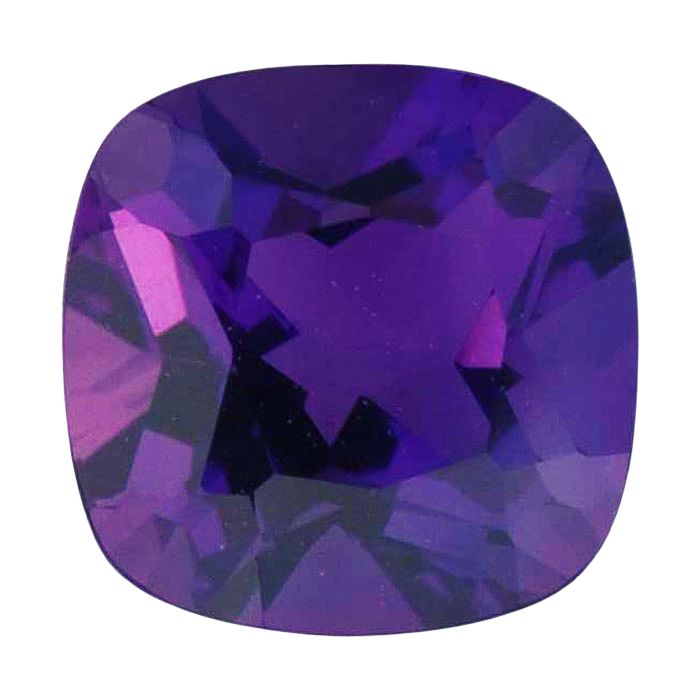 Buy Online Natural African Amethyst Cushion Gemstone | Loose African Amethyst Gemstones