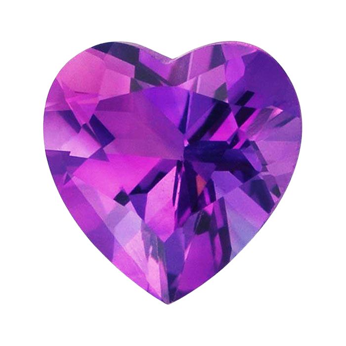 Shop for the best loose jewellery stones | heart African Amethyst loose gemstone|
