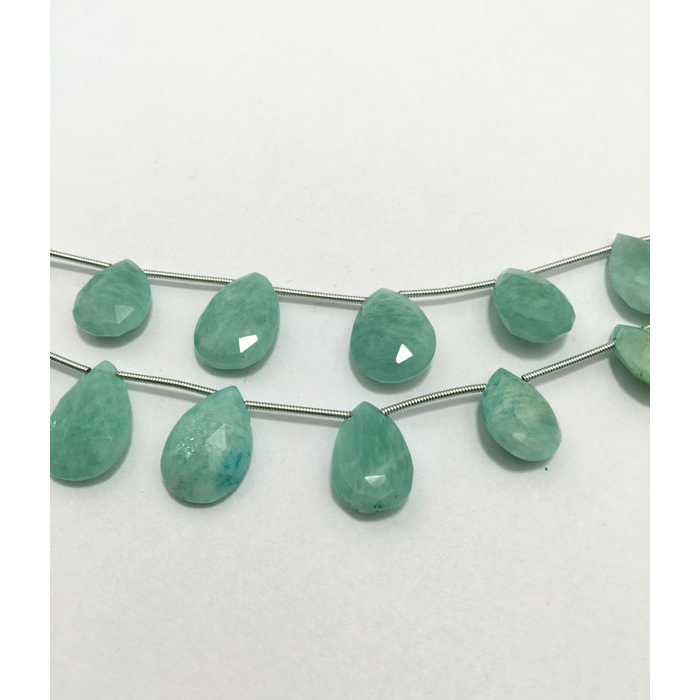 Best Buy Amazonite Faceted Side Drill Drops Pear 14MM TO 29MM Beads
