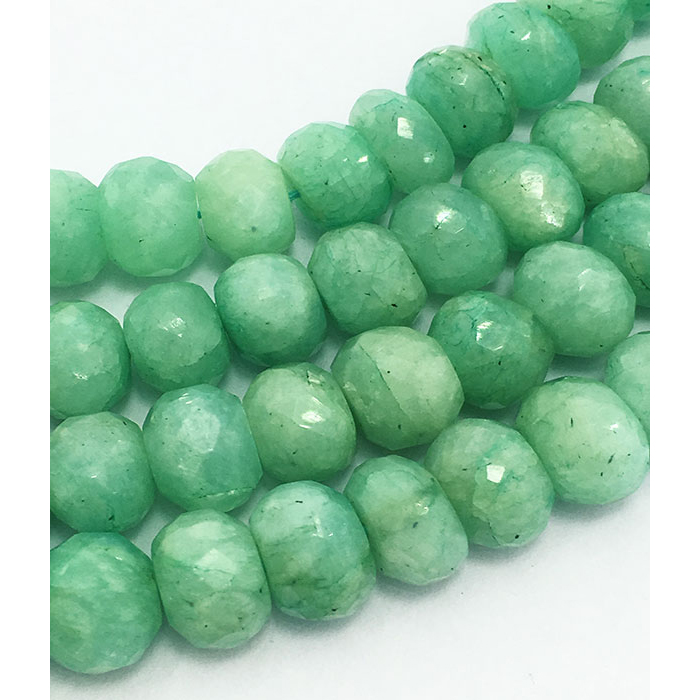 Exporter Amazonite Faceted Rondell 6.5mm to 7.5mm Beads
