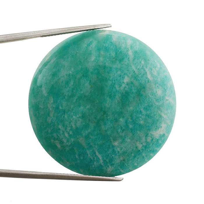 Round Natural Amazonite Loose Gemstone For Jewelry Making