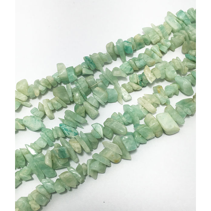 natural Amazonite Uncut Chips Uneven Beads