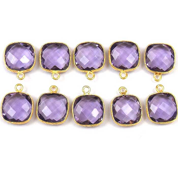 Ready Stock Gemstone Double Bail Connector Gemstone Beads