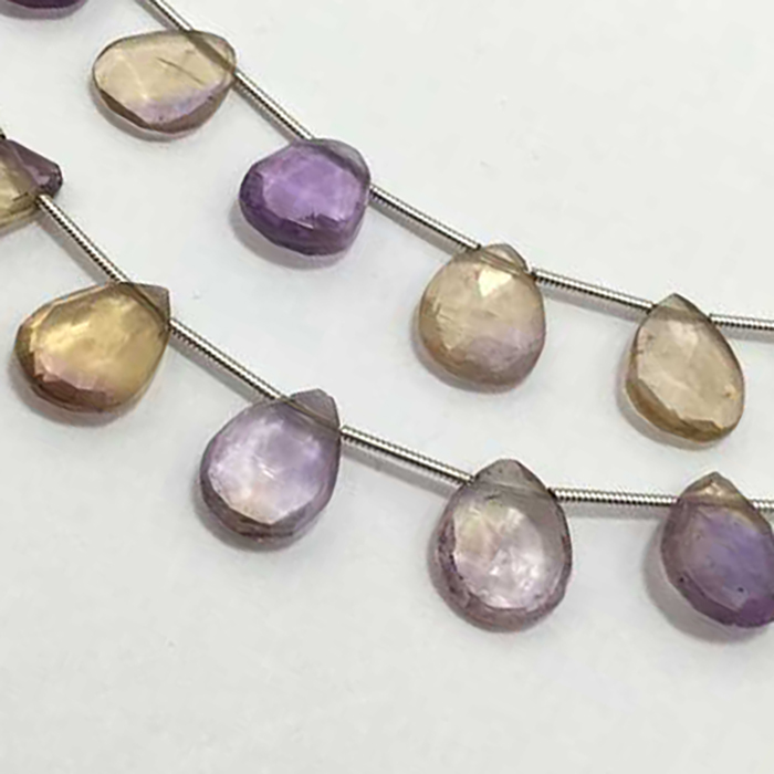 Best Buy Ametrine Faceted Pears Briolette Drops 10x14mm to 12x16mm Beads