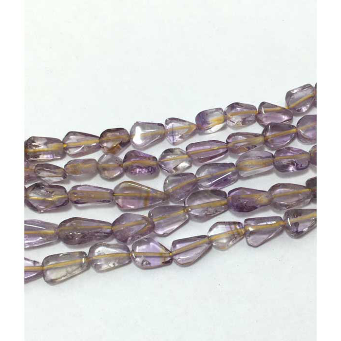 Stunning Ametrine Plain Flat Pear 7x10mm to 8x10mm Beads