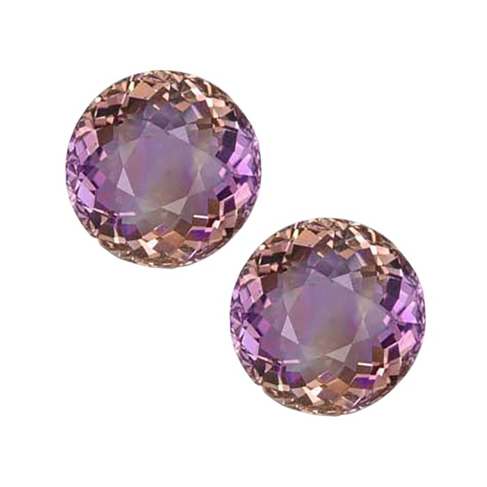 Round Natural Ametrine Loose Gemstone For Jewelry Making