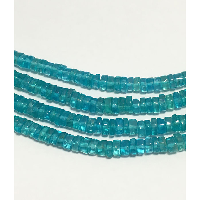 Top Quality Apatite Plain Tyre(Wheel) 4.5mm to 5.5mm Beads