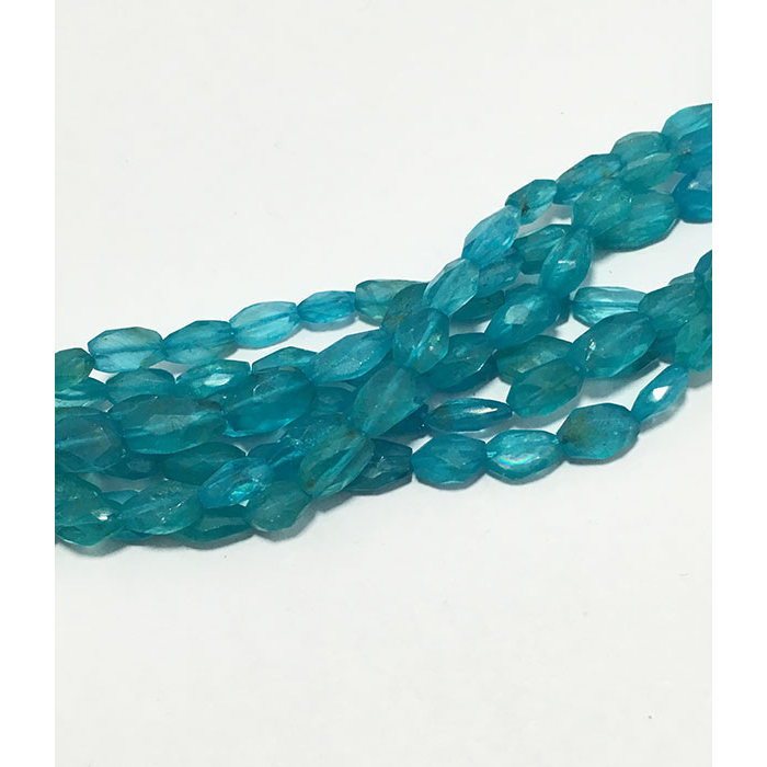 Online Apatite Faceted Oval 4mm to 7mm Beads