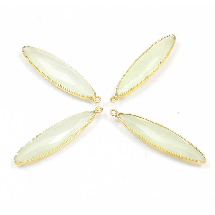 Online Supplier Of Gemstone Single Bail Connector Beads Electroplated Connector