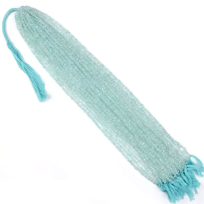 hand made Aquamarine Button Beads Strand wholesaler