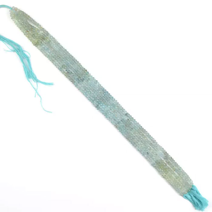 stunning Aquamarine Rendell Beads Strand wholesale price