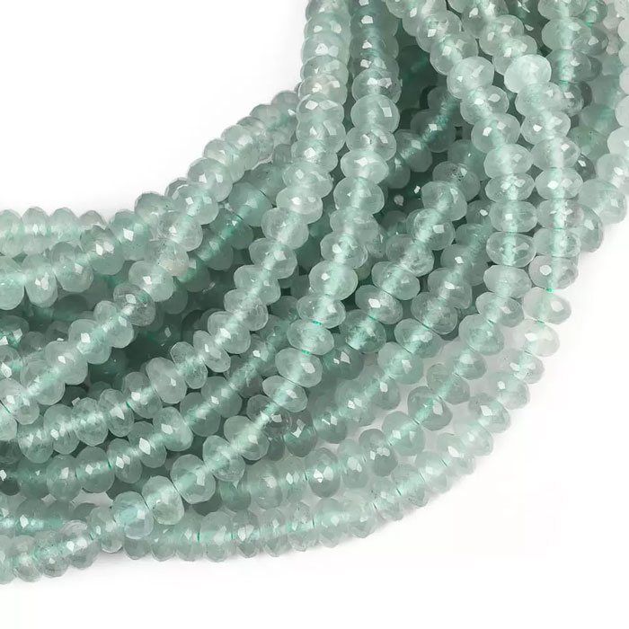 high quality Aquamarine Rendell Beads Strand for jewellery