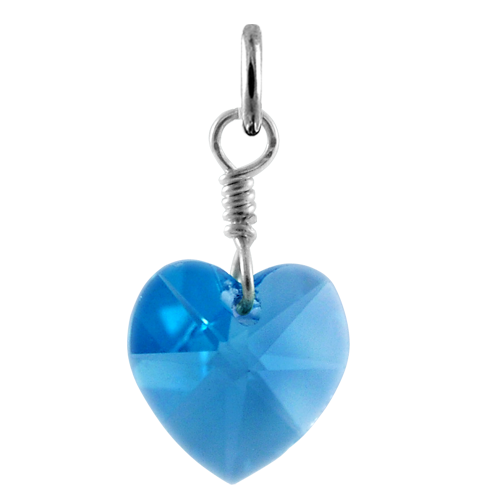 Wholesale Aquamarine Birthstone Charm | Custom Design March Birthstone |