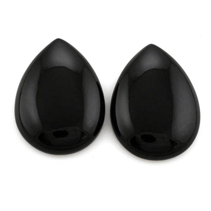 Buy Online Natural Black Onyx Oval Gemstone | Semi Precious Gemstones
