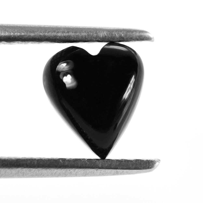 Shop for the best loose jewelry stones | heart Black Onyx loose gemstone|