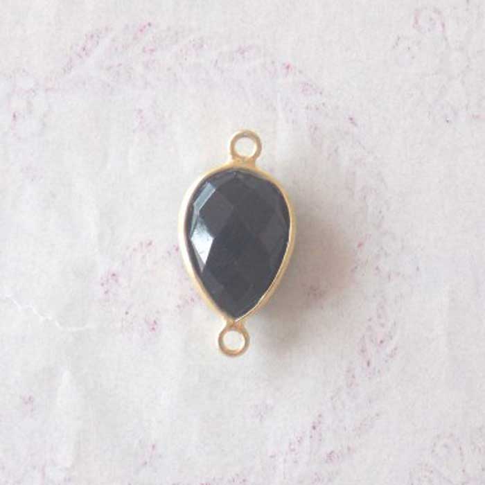Online Gemstone Double Bail Connector |Electroplated Jewelry |